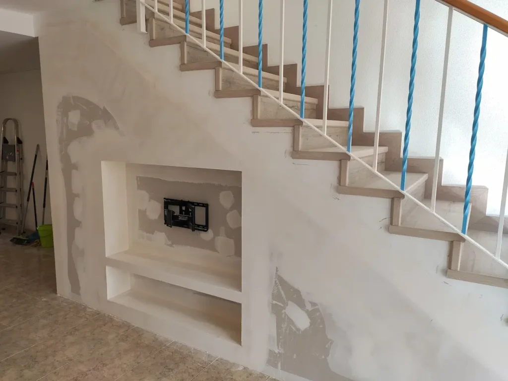modernos muebles de pladur para tv